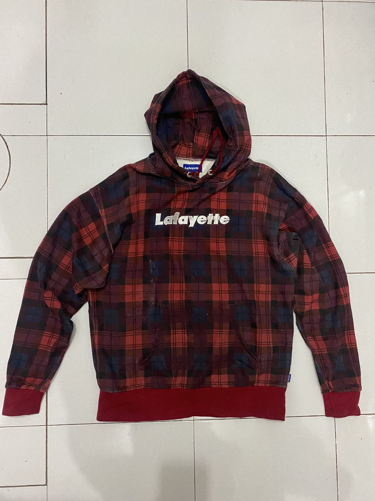 Lafayette 148 Lafayette Plaid Hoodie Size US L / EU 52-54 / 3 - 2 Thumbnail