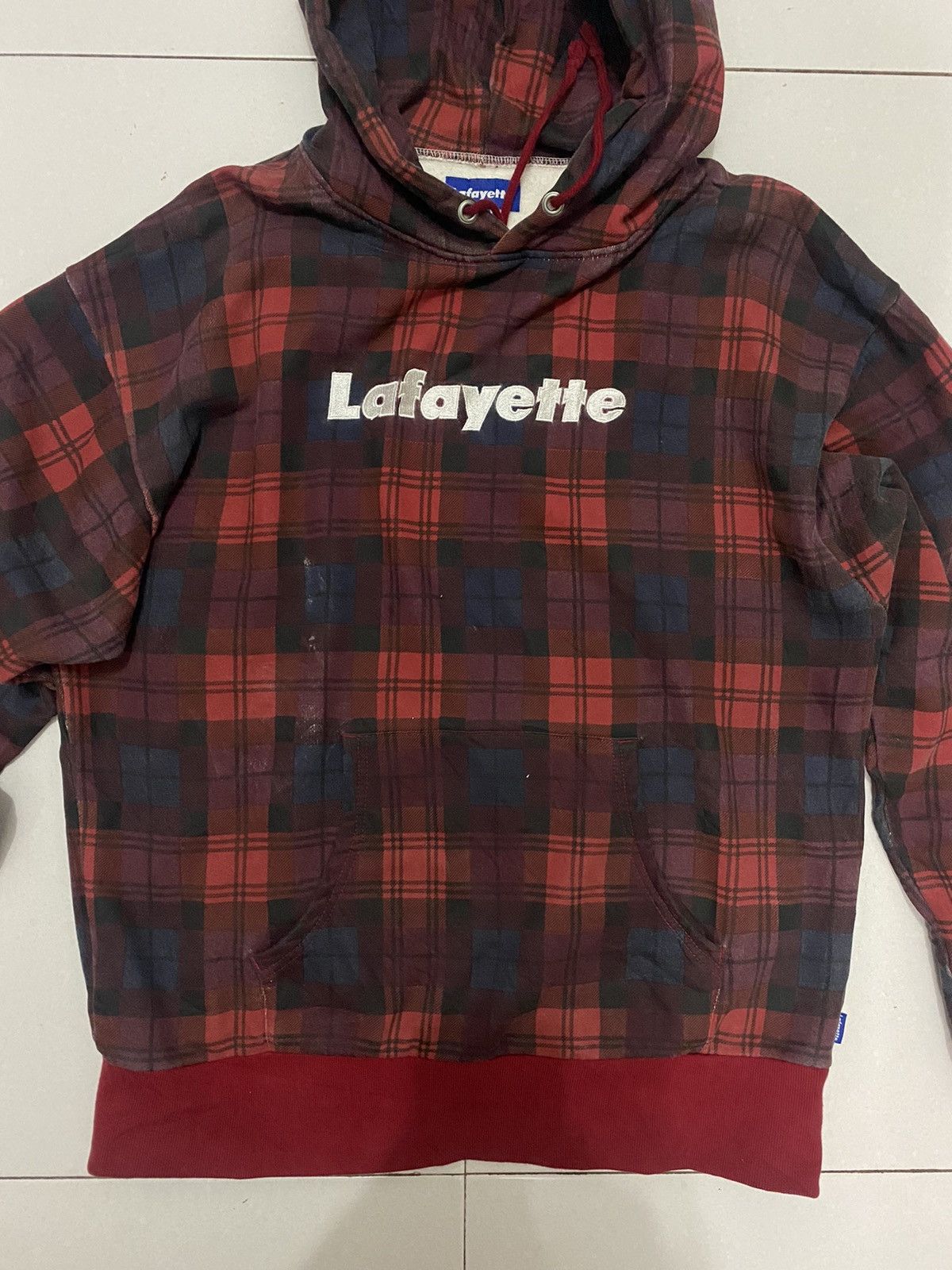 Lafayette 148 Lafayette Plaid Hoodie Size US L / EU 52-54 / 3 - 3 Thumbnail