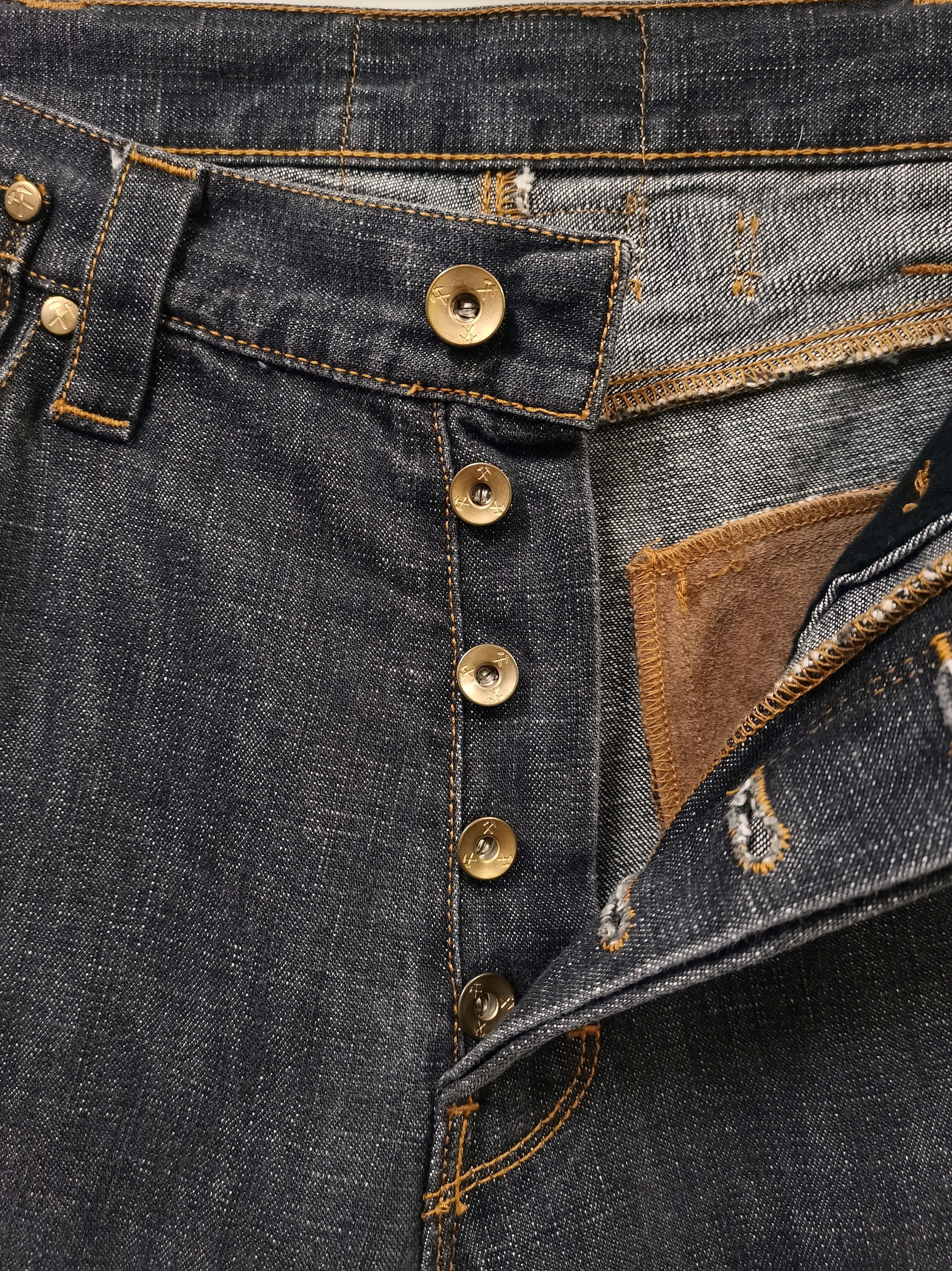 Other 🔥🔥🔥Made in Italy Hybrid Denim Leather Jeans Rare Design Size US 32 / EU 48 - 20 Thumbnail