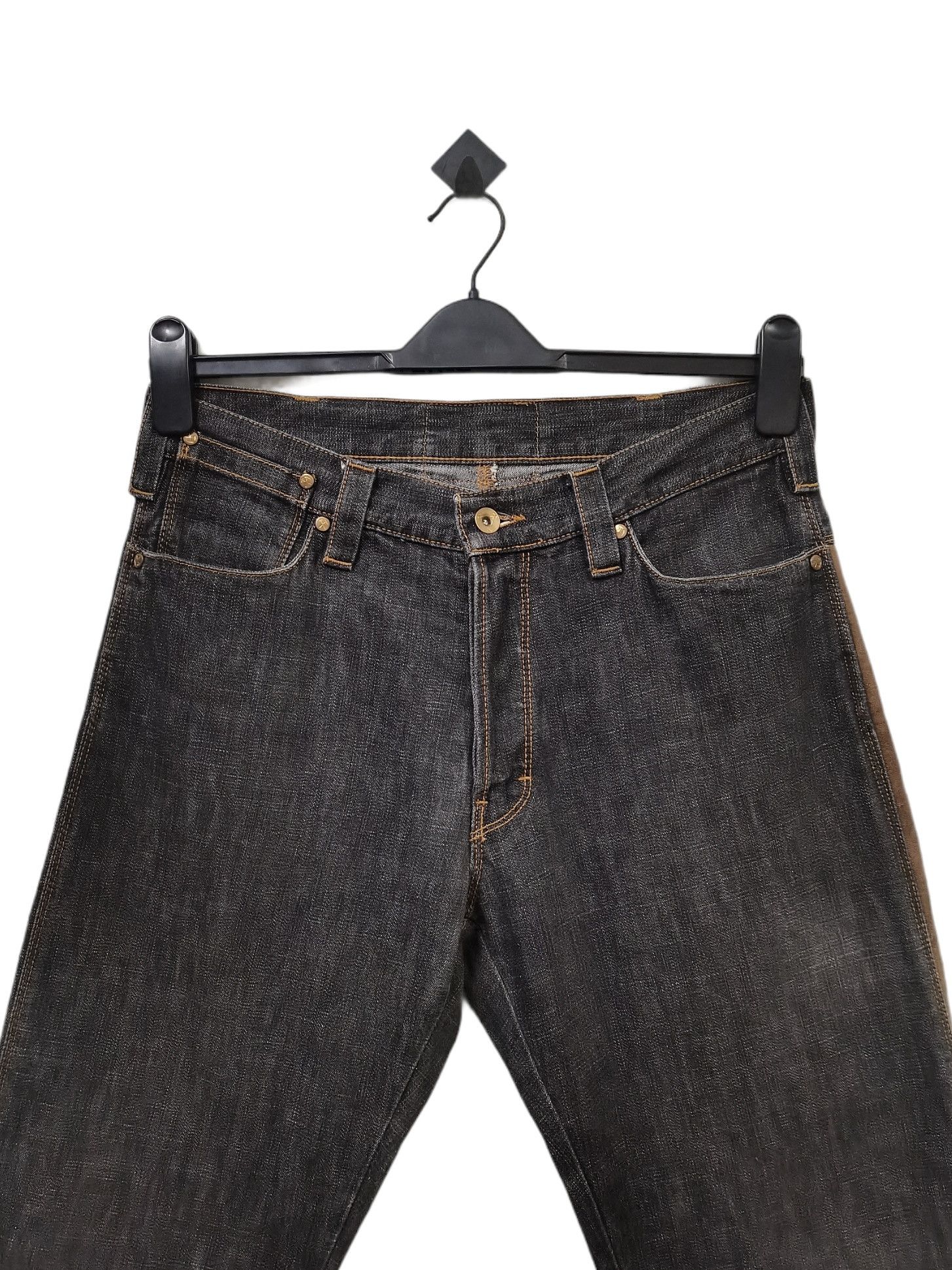 Other 🔥🔥🔥Made in Italy Hybrid Denim Leather Jeans Rare Design Size US 32 / EU 48 - 11 Thumbnail