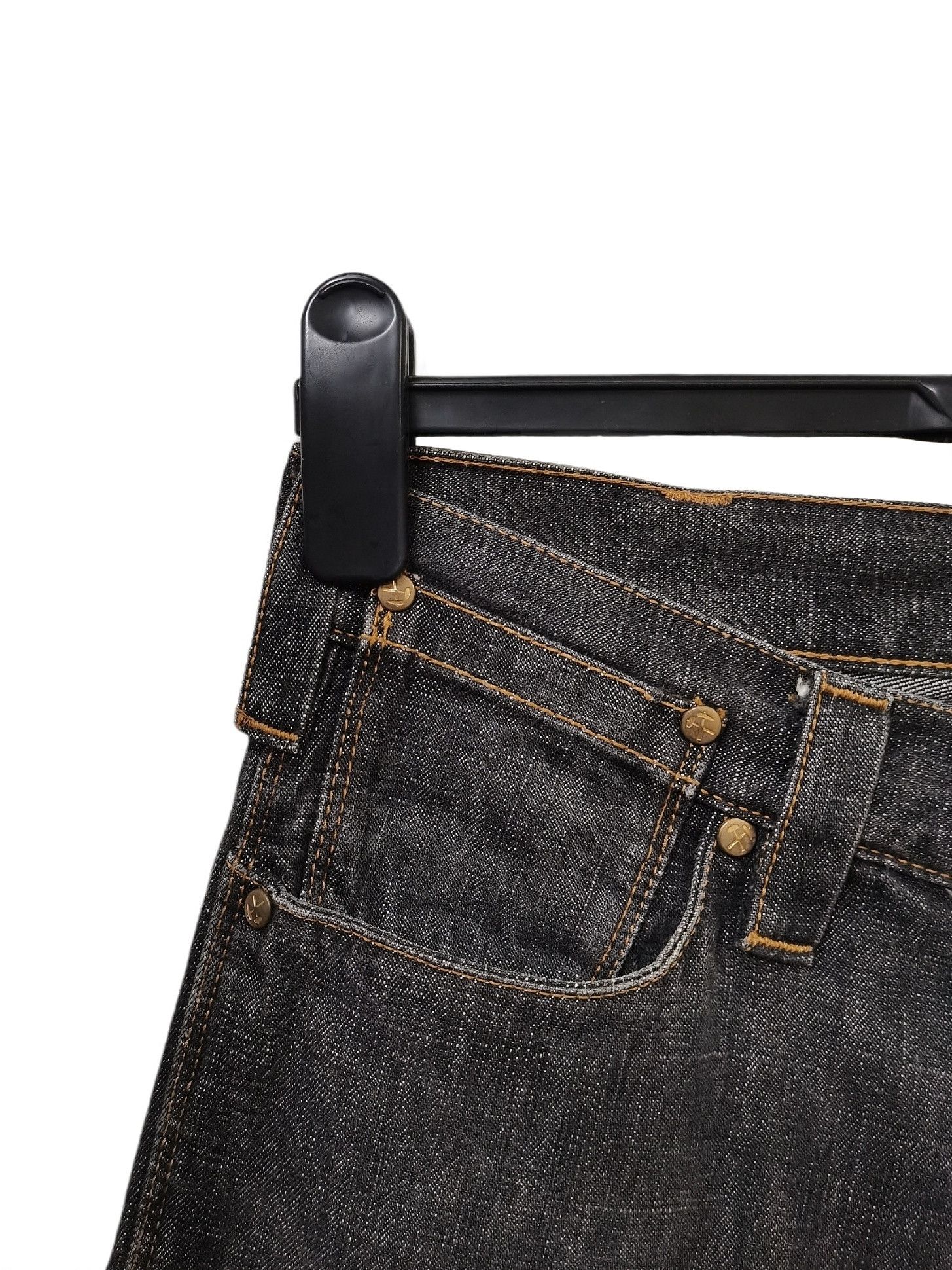 Other 🔥🔥🔥Made in Italy Hybrid Denim Leather Jeans Rare Design Size US 32 / EU 48 - 18 Thumbnail