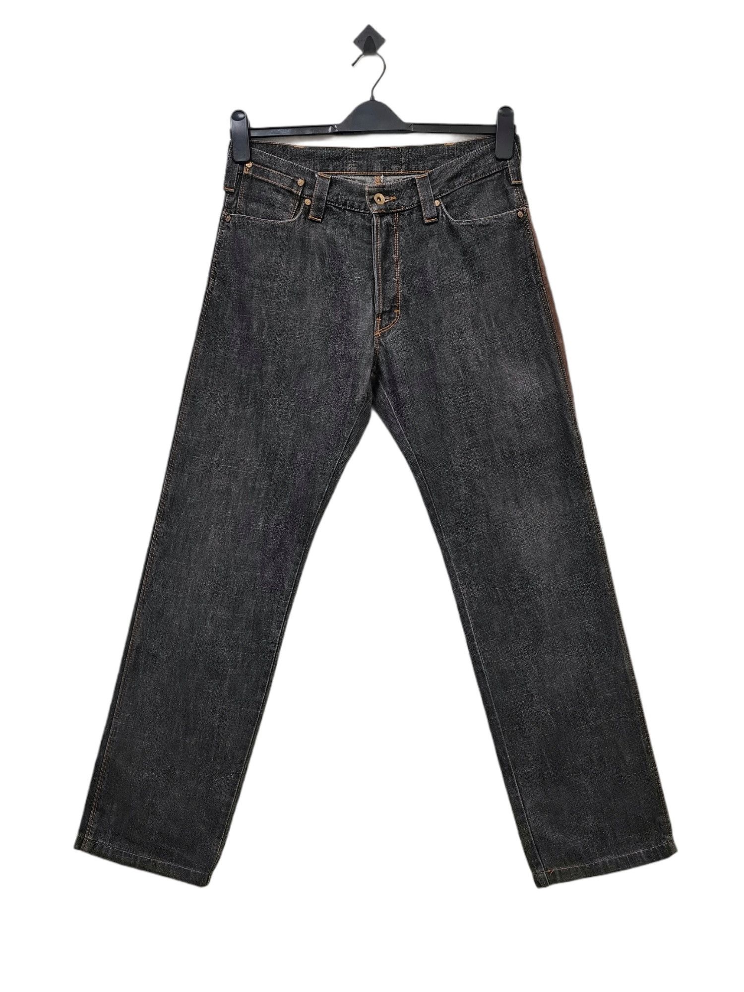 Other 🔥🔥🔥Made in Italy Hybrid Denim Leather Jeans Rare Design Size US 32 / EU 48 - 2 Thumbnail