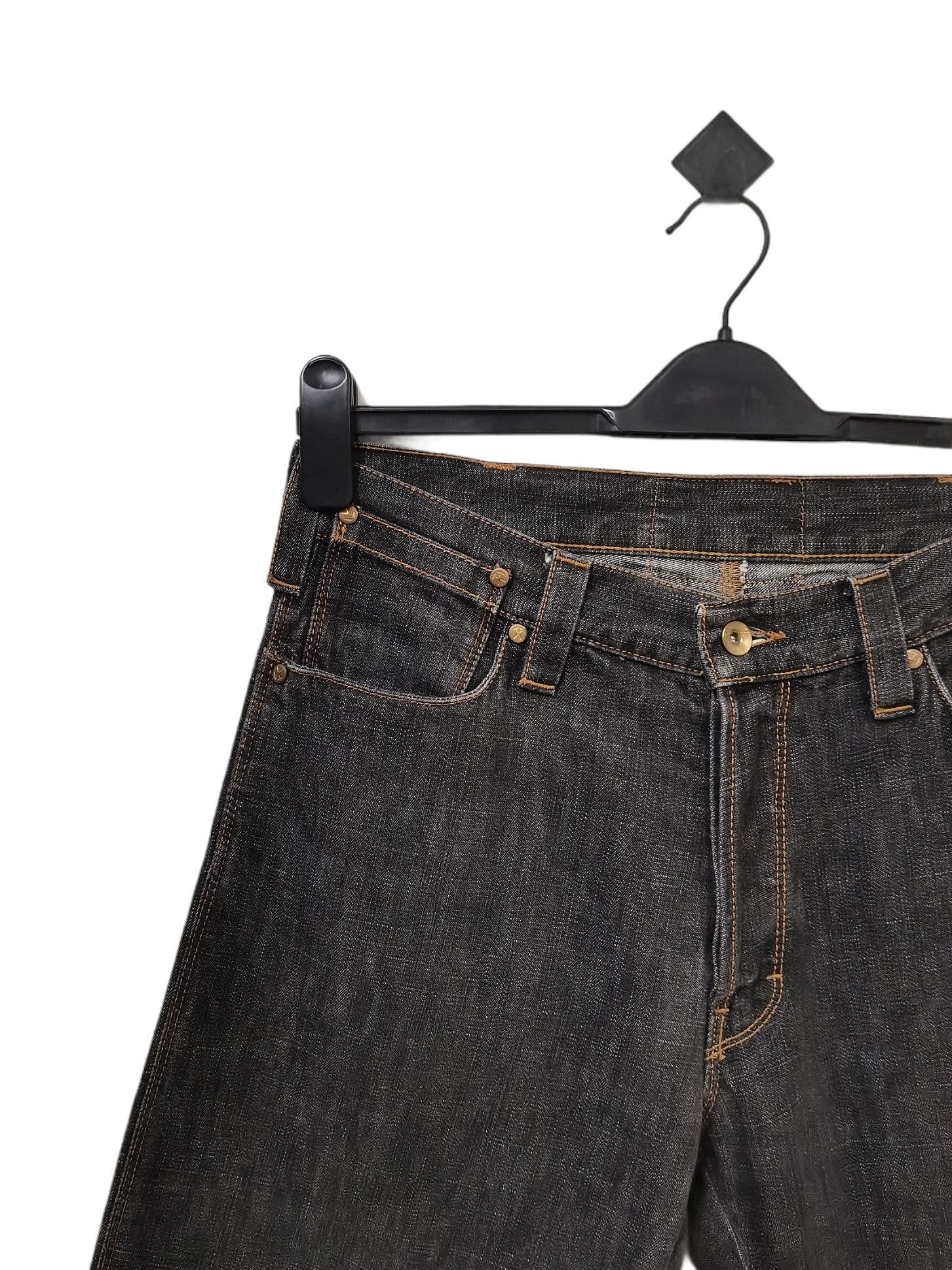 Other 🔥🔥🔥Made in Italy Hybrid Denim Leather Jeans Rare Design Size US 32 / EU 48 - 17 Thumbnail