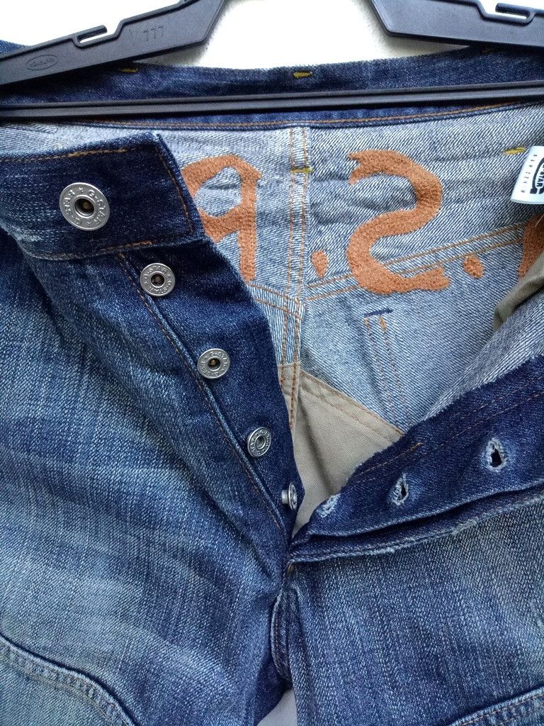 G-Star 🔥🔥🔥G-STAR Original Raw Denim Bikers Design Jeans Size US 34 / EU 50 - 16 Thumbnail
