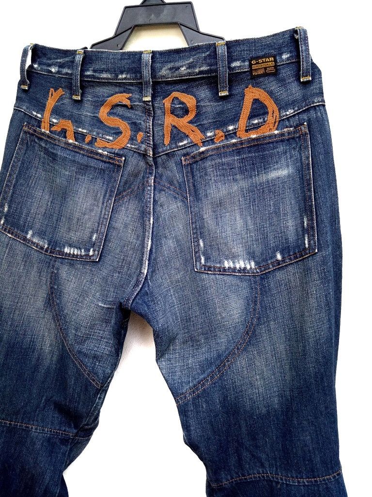 G-Star 🔥🔥🔥G-STAR Original Raw Denim Bikers Design Jeans Size US 34 / EU 50 - 3 Thumbnail