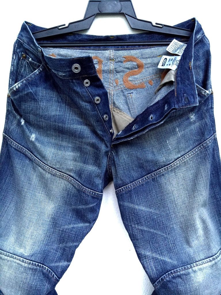 G-Star 🔥🔥🔥G-STAR Original Raw Denim Bikers Design Jeans Size US 34 / EU 50 - 15 Thumbnail
