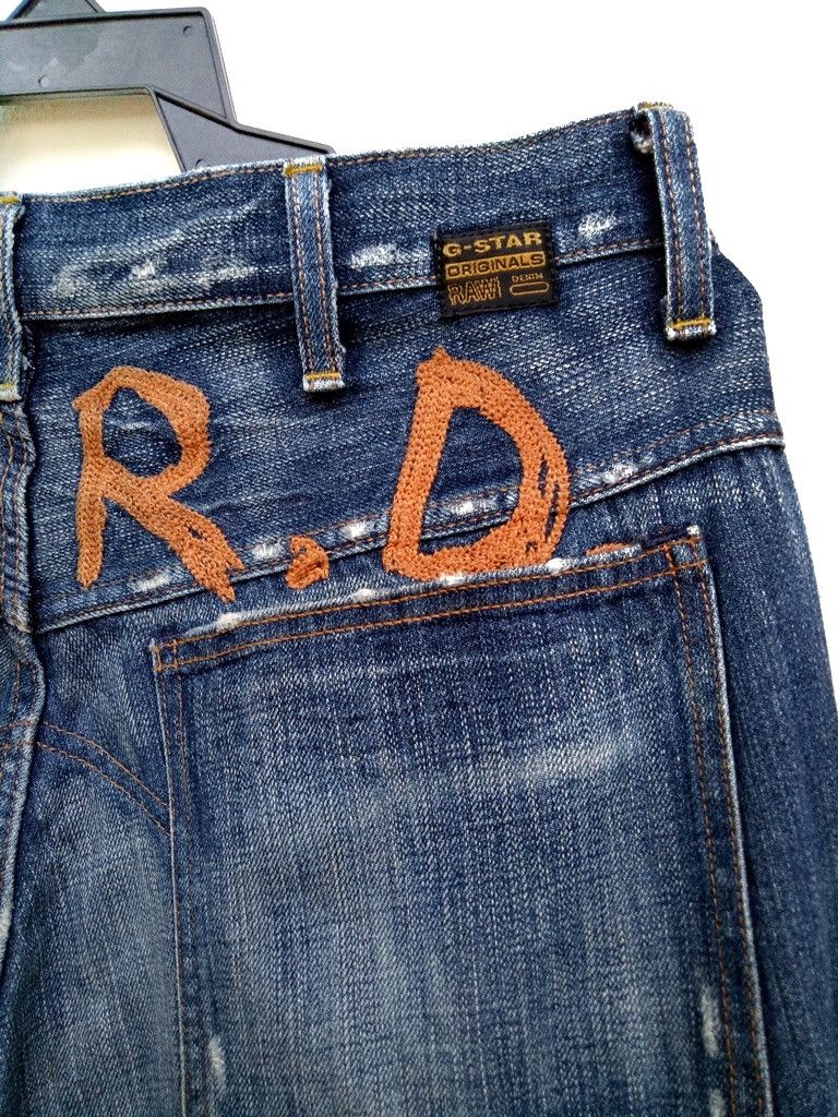 G-Star 🔥🔥🔥G-STAR Original Raw Denim Bikers Design Jeans Size US 34 / EU 50 - 7 Thumbnail
