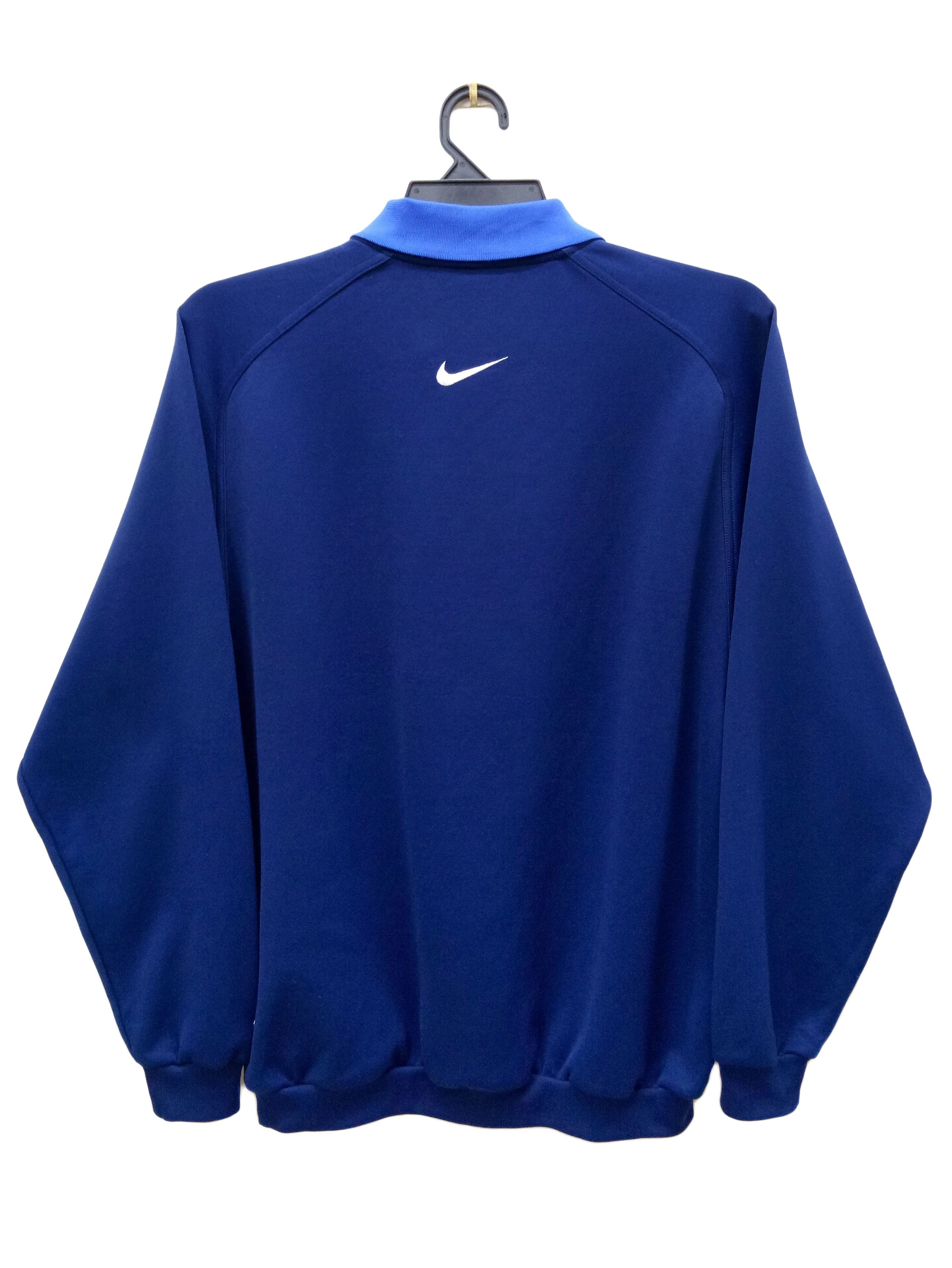 Nike 🔥Vintage Embroidery Nike Big Logo Sweatshirt Top Track Size US M / EU 48-50 / 2 - 7 Thumbnail