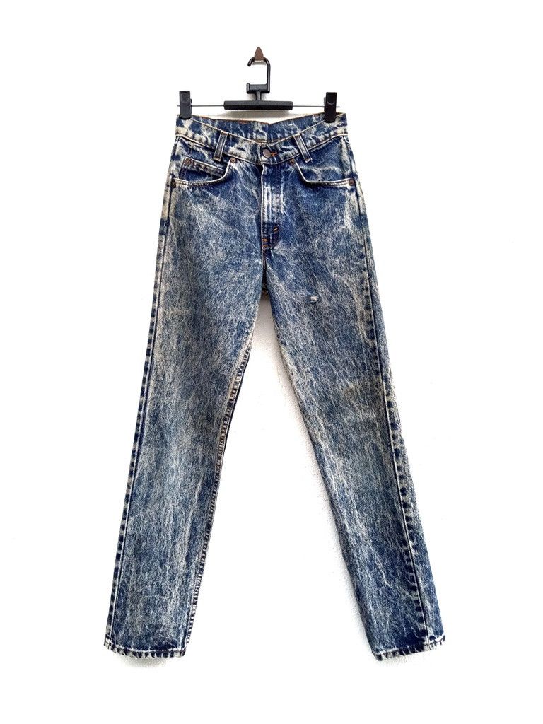 Levi's 🔥🔥🔥Vintage Levis Orange Tab Acid Wash Distressed Denim Size US 27 - 2 Thumbnail