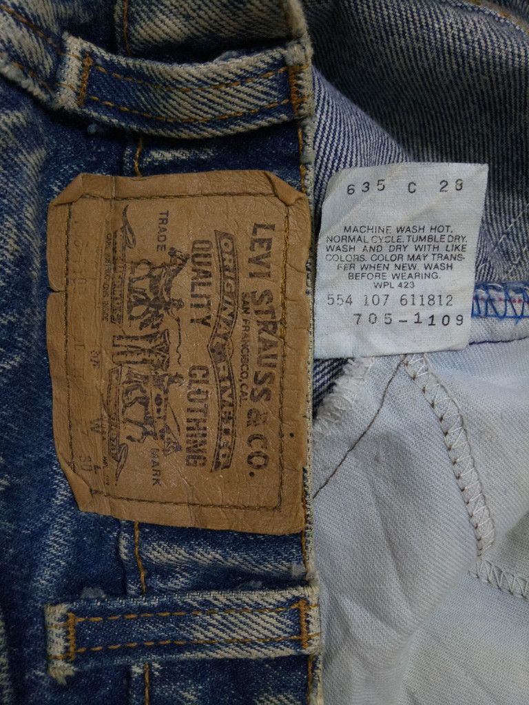 Levi's 🔥🔥🔥Vintage Levis Orange Tab Acid Wash Distressed Denim Size US 27 - 20 Thumbnail