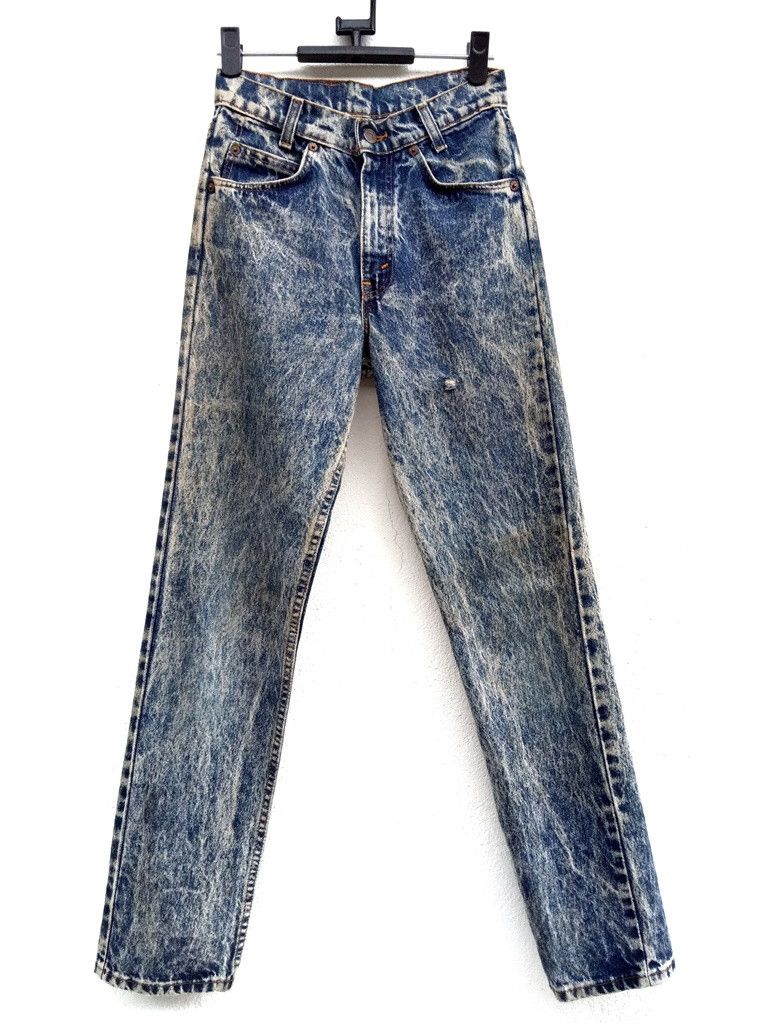 Levi's 🔥🔥🔥Vintage Levis Orange Tab Acid Wash Distressed Denim Size US 27 - 10 Thumbnail