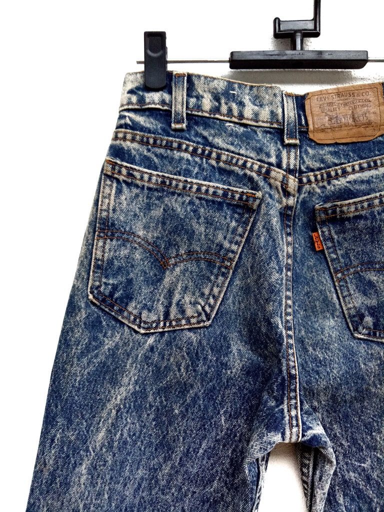 Levi's 🔥🔥🔥Vintage Levis Orange Tab Acid Wash Distressed Denim Size US 27 - 7 Thumbnail