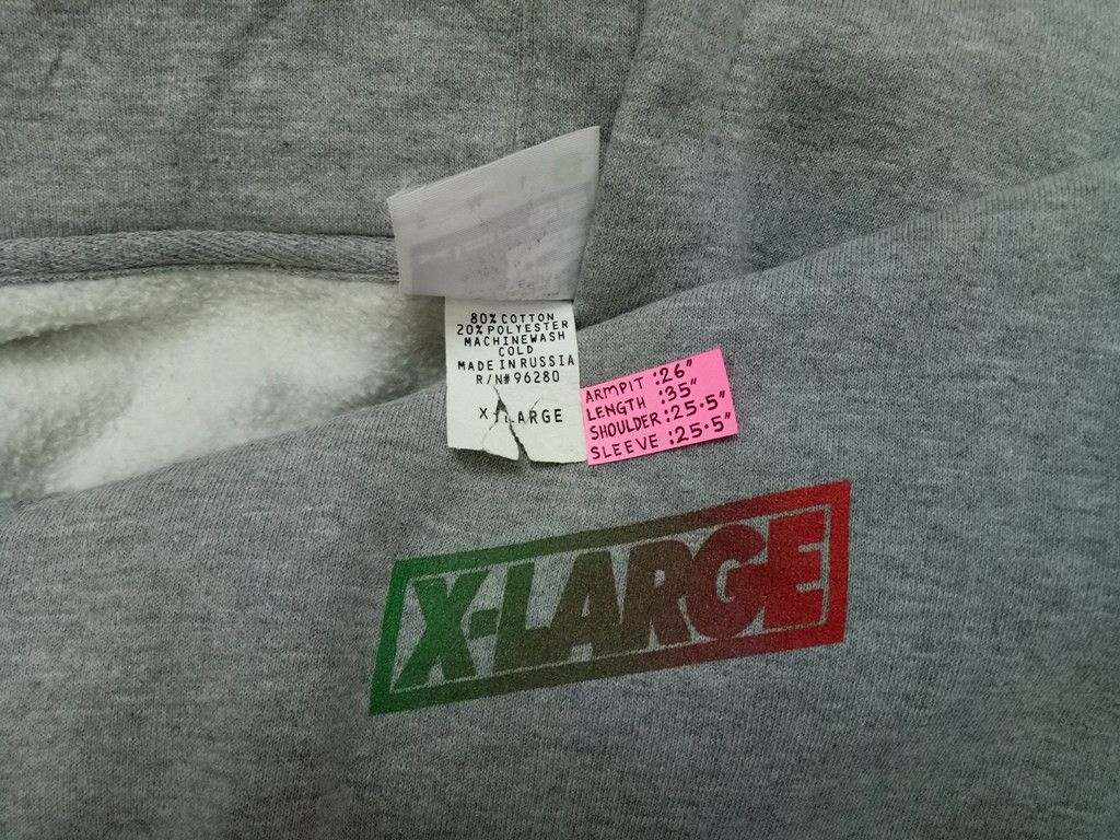 Xlarge 🔥🔥🔥X-Large Big Logo Colorful Zip Up Hoodies Jacket Rare Size US XL / EU 56 / 4 - 6 Thumbnail