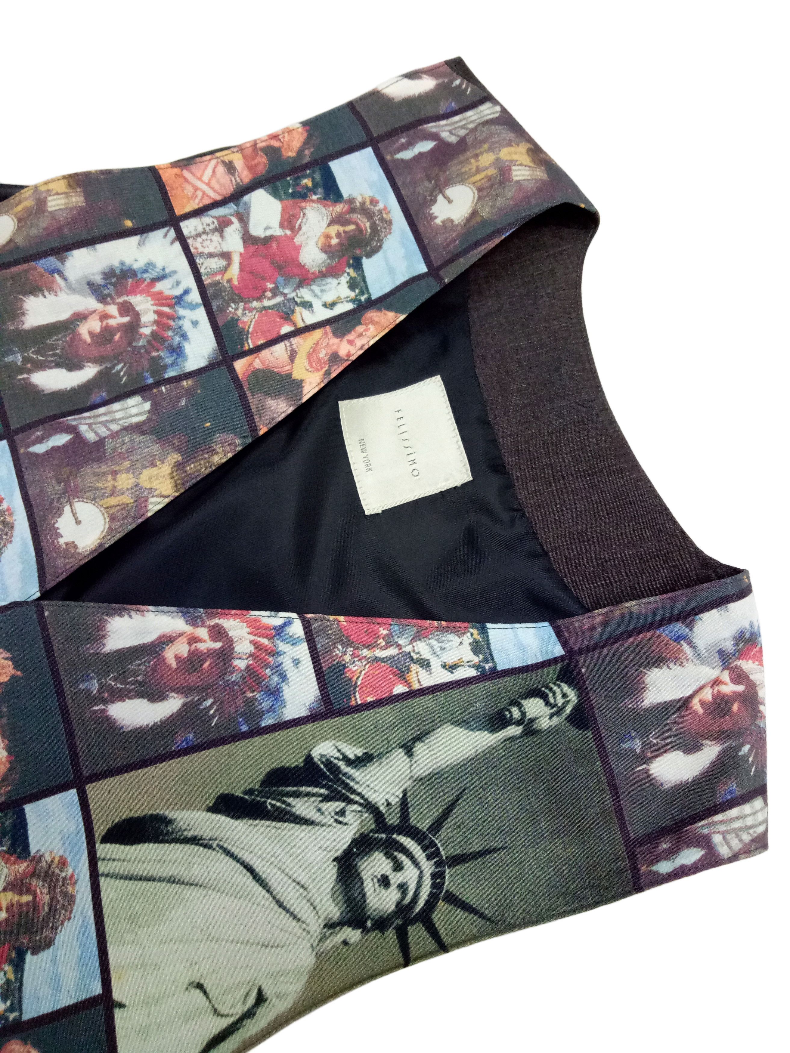 Other 🔥🔥🔥Felissimo New York Pop Art World Culture Rayon Vest Size US M / EU 48-50 / 2 - 2 Thumbnail