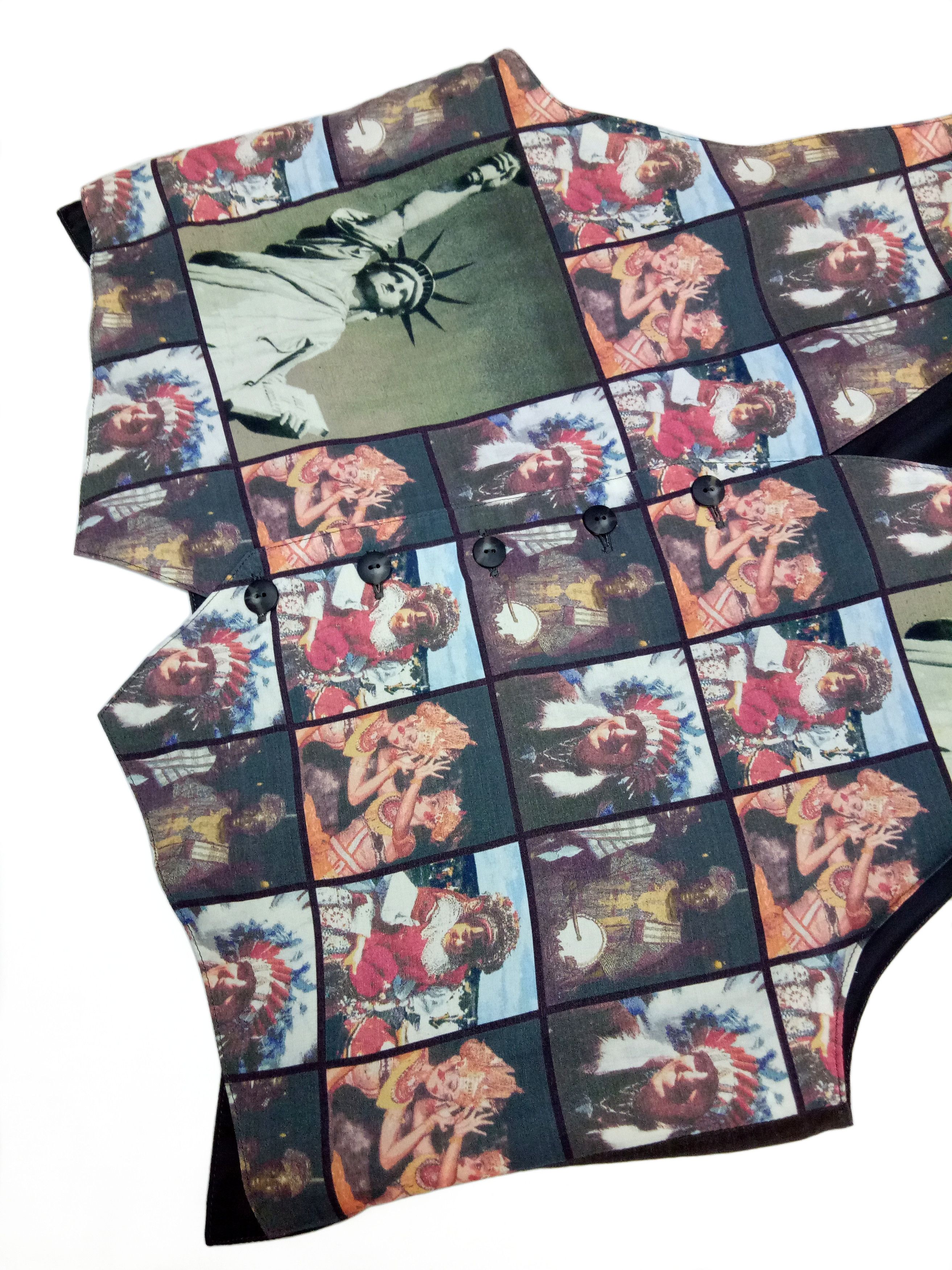 Other 🔥🔥🔥Felissimo New York Pop Art World Culture Rayon Vest Size US M / EU 48-50 / 2 - 3 Thumbnail