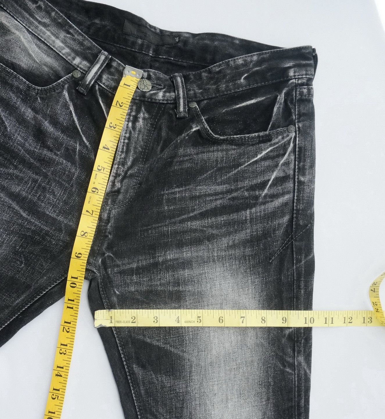 GOSTAR DE FUGA 🎌 GOSTAR DE FUGA Distressed Glitter Tribal Skinny Jeans Size US 31 - 14 Thumbnail