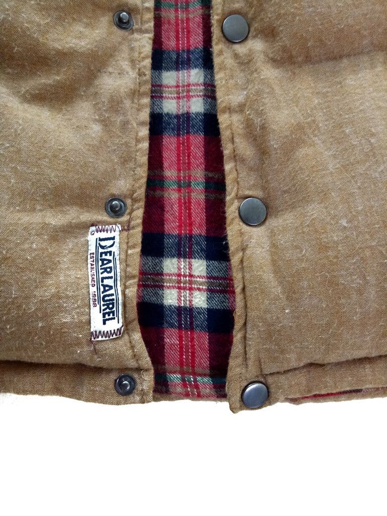 Japanese Brand 🔥🔥🔥Dear Laurel Snap Button Plaid Lining Puffer Vest Size US L / EU 52-54 / 3 - 7 Thumbnail