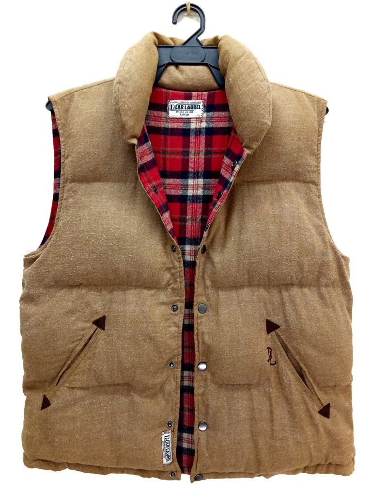 Japanese Brand 🔥🔥🔥Dear Laurel Snap Button Plaid Lining Puffer Vest Size US L / EU 52-54 / 3 - 6 Thumbnail