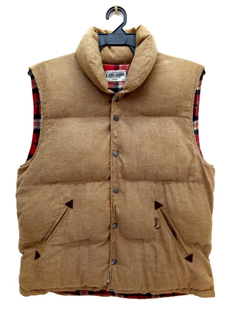 Japanese Brand 🔥🔥🔥Dear Laurel Snap Button Plaid Lining Puffer Vest Size US L / EU 52-54 / 3 - 2 Thumbnail