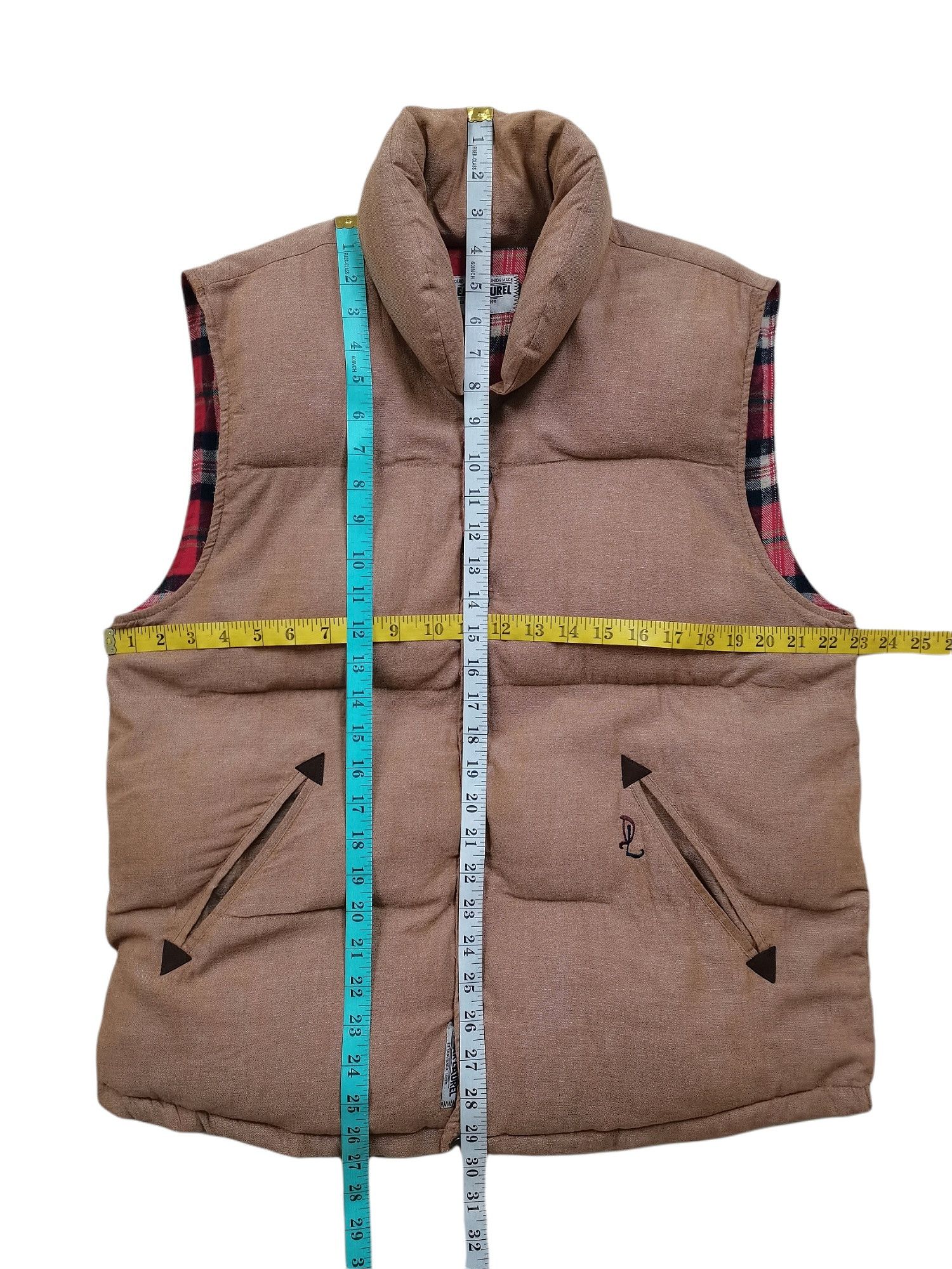 Japanese Brand 🔥🔥🔥Dear Laurel Snap Button Plaid Lining Puffer Vest Size US L / EU 52-54 / 3 - 11 Thumbnail