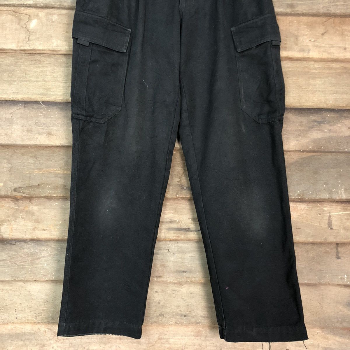 Japanese Brand DLL A Head Worker Black MUltipocket Cargo Pants #c694 Size US 28 / EU 44 - 3 Thumbnail