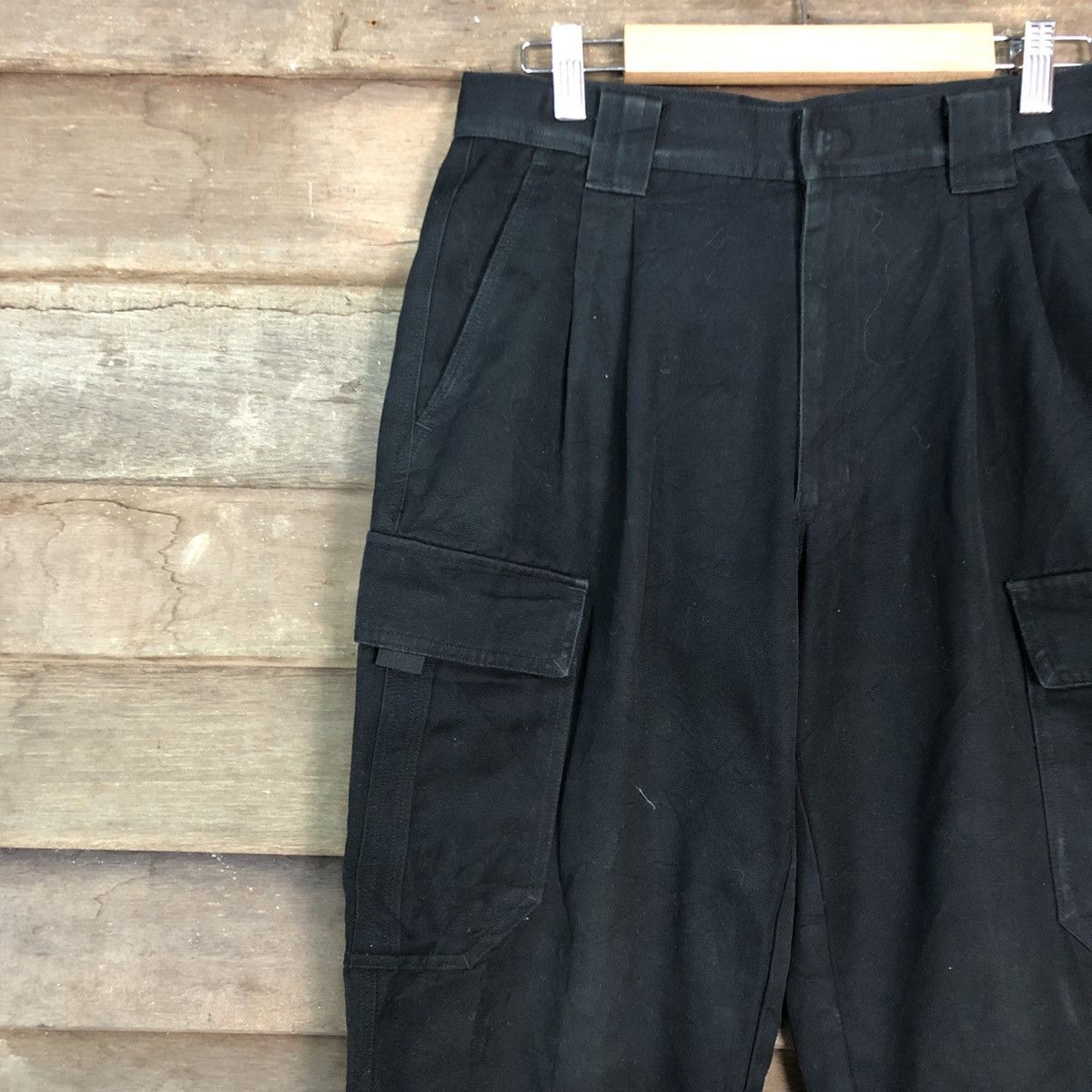 Japanese Brand DLL A Head Worker Black MUltipocket Cargo Pants #c694 Size US 28 / EU 44 - 5 Thumbnail
