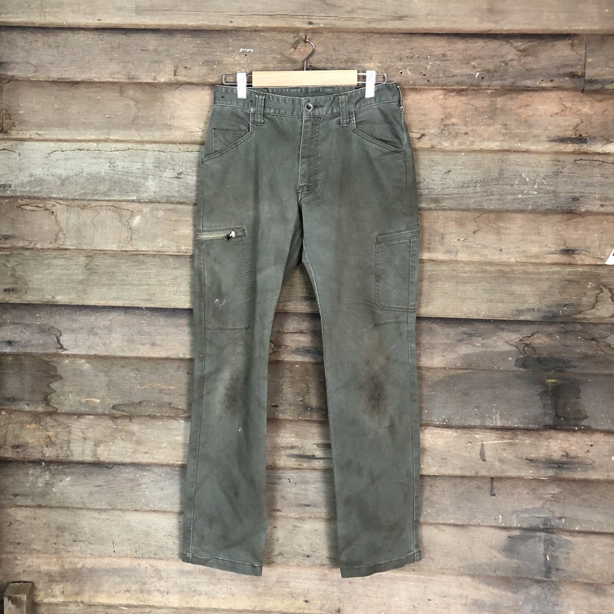 image of Vintage Fine Assist Grey Cargo Multipocket Pants 6764, Men's (Size 26)