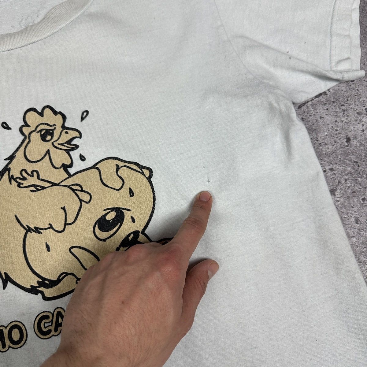 Vintage Vintage 90s Who Came First Humor Sex tee Chicken Egg Y2K Og Size US M / EU 48-50 / 2 - 7 Thumbnail