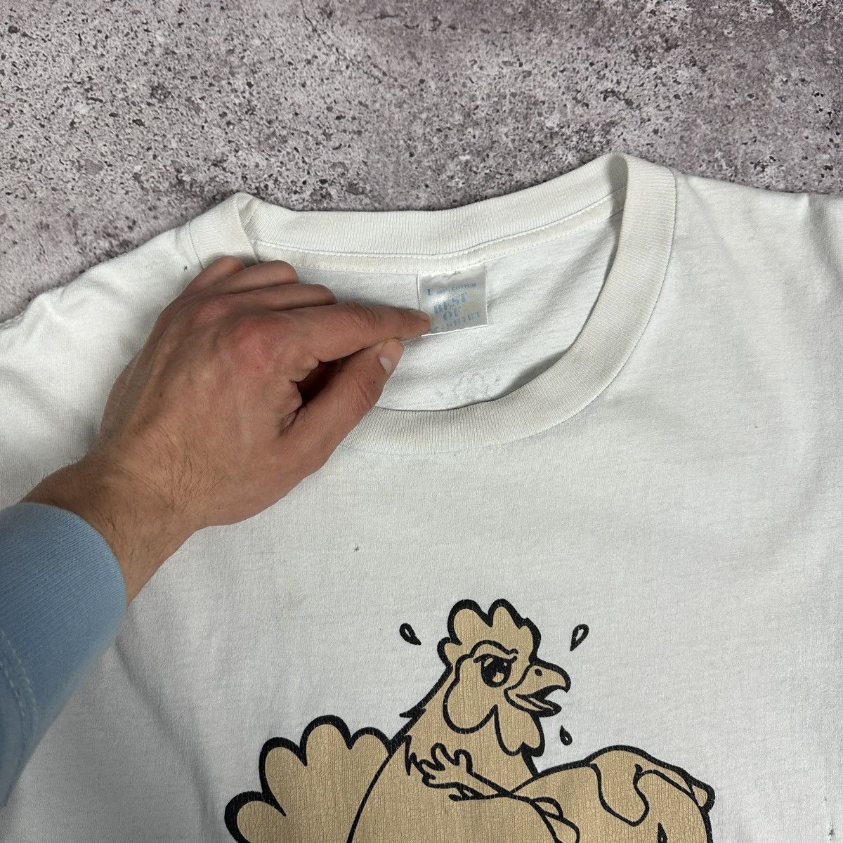 Vintage Vintage 90s Who Came First Humor Sex tee Chicken Egg Y2K Og Size US M / EU 48-50 / 2 - 10 Thumbnail