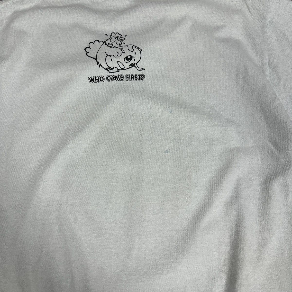 Vintage Vintage 90s Who Came First Humor Sex tee Chicken Egg Y2K Og Size US M / EU 48-50 / 2 - 12 Thumbnail
