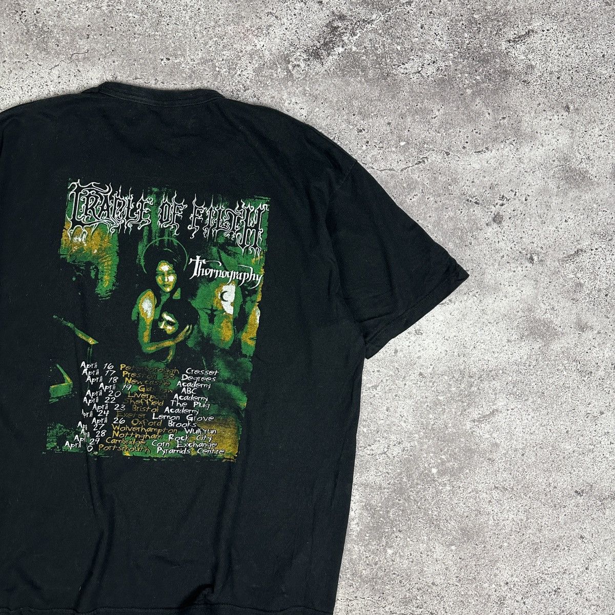 Band Tees Vintage 00s Cradle Of Filth Thornography Promo tour tee Y2K Size US L / EU 52-54 / 3 - 4 Thumbnail