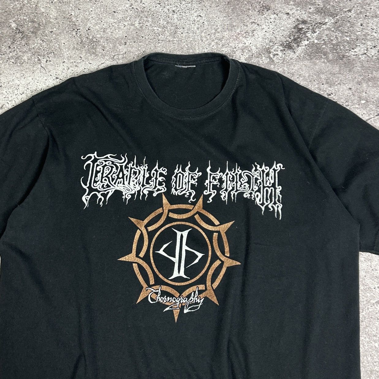 Band Tees Vintage 00s Cradle Of Filth Thornography Promo tour tee Y2K Size US L / EU 52-54 / 3 - 6 Thumbnail