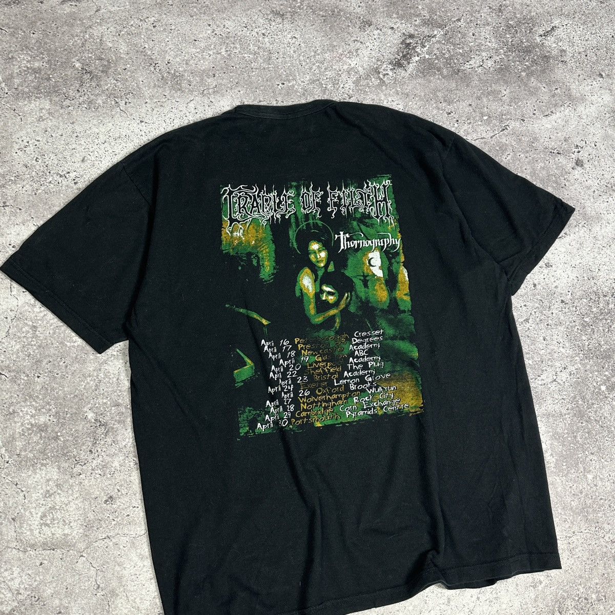 Band Tees Vintage 00s Cradle Of Filth Thornography Promo tour tee Y2K Size US L / EU 52-54 / 3 - 7 Thumbnail