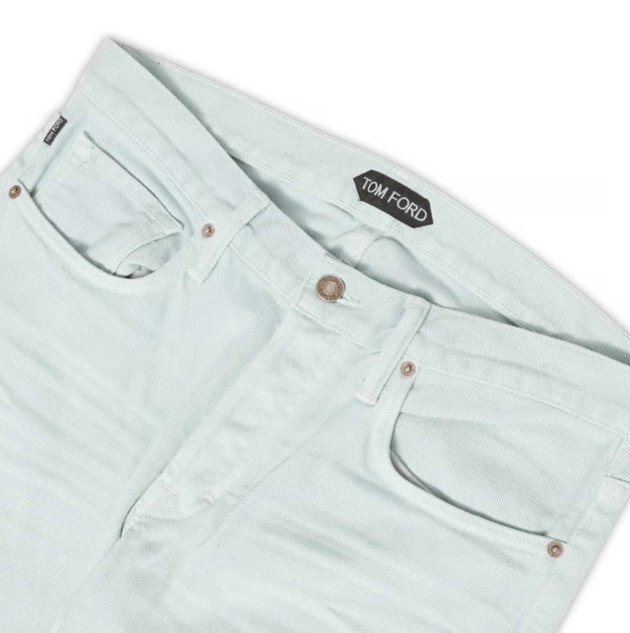 Tom Ford Tom Ford BWJ32 TAPERED GREEN BLUE SELVEDGE Size US 32 / EU 48 - 2 Thumbnail