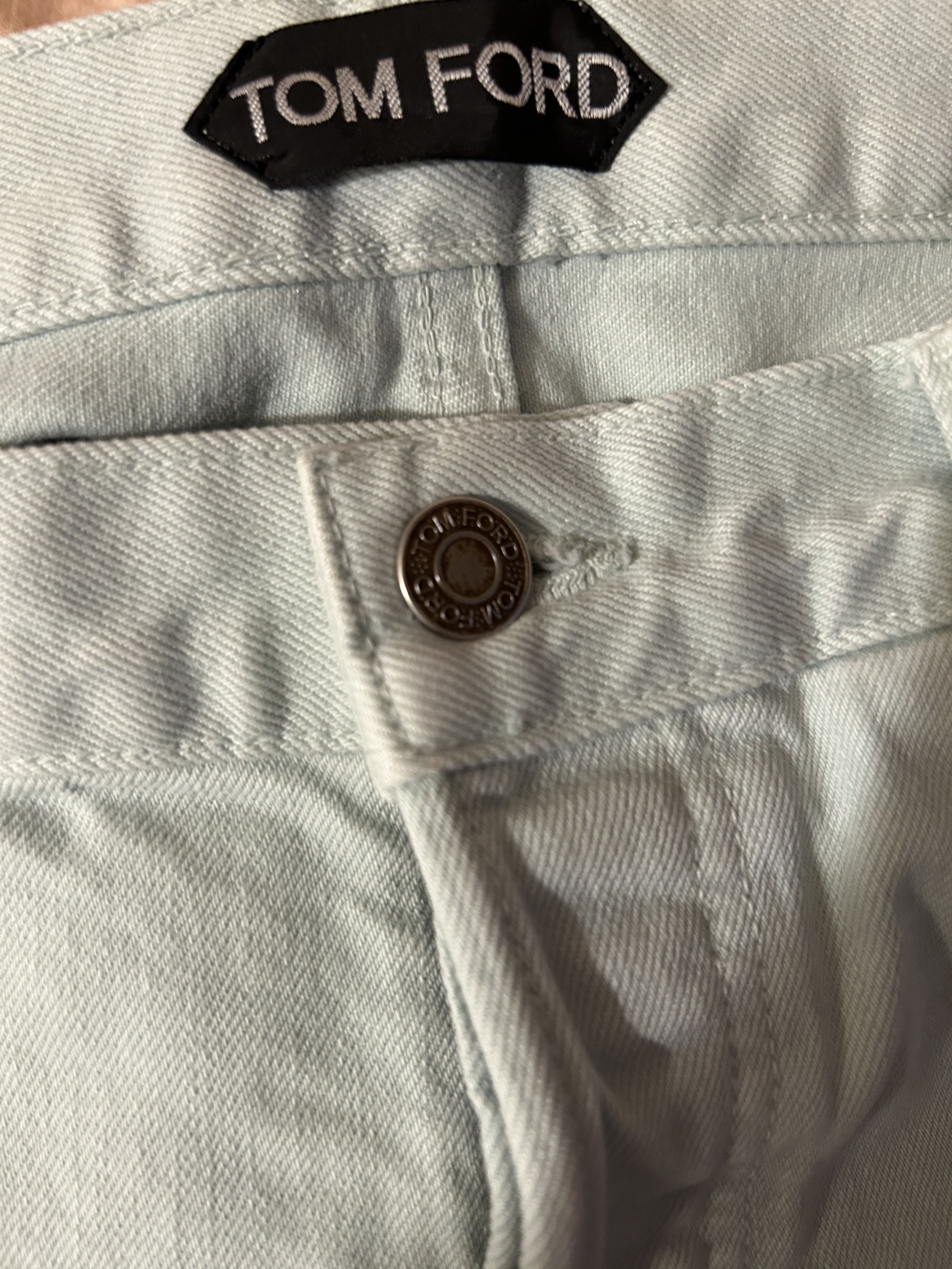 Tom Ford Tom Ford BWJ32 TAPERED GREEN BLUE SELVEDGE Size US 32 / EU 48 - 7 Thumbnail