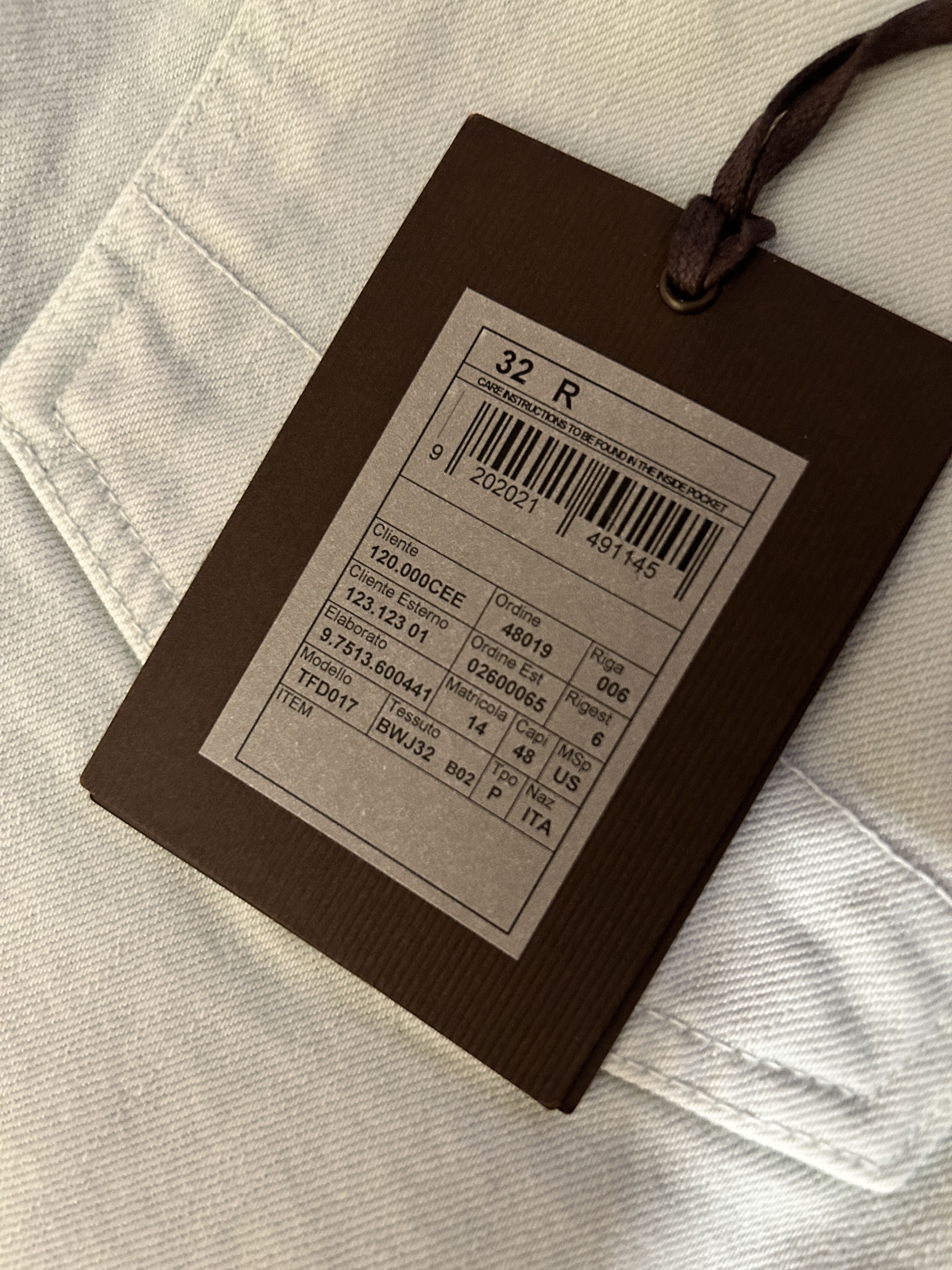Tom Ford Tom Ford BWJ32 TAPERED GREEN BLUE SELVEDGE Size US 32 / EU 48 - 6 Thumbnail