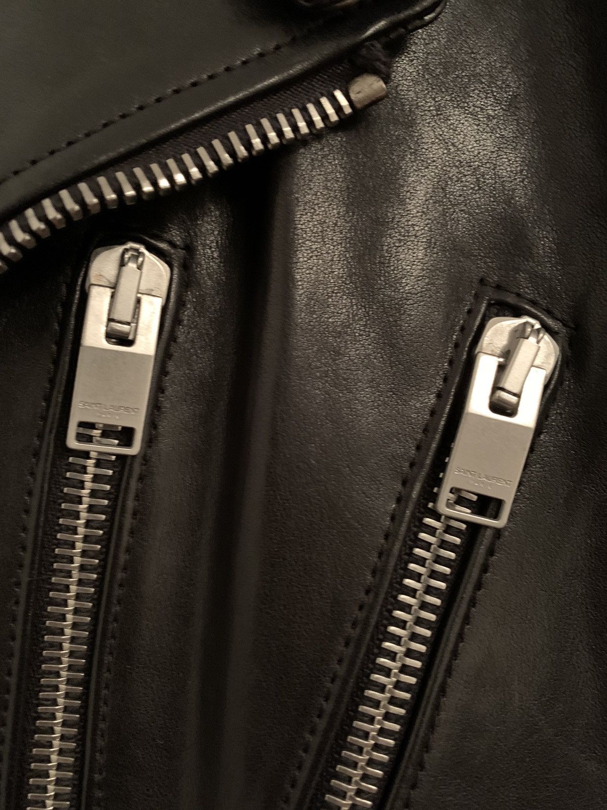 Saint Laurent Paris FW13 Oiled Calf L17 Sz 52 Size US L / EU 52-54 / 3 - 5 Thumbnail