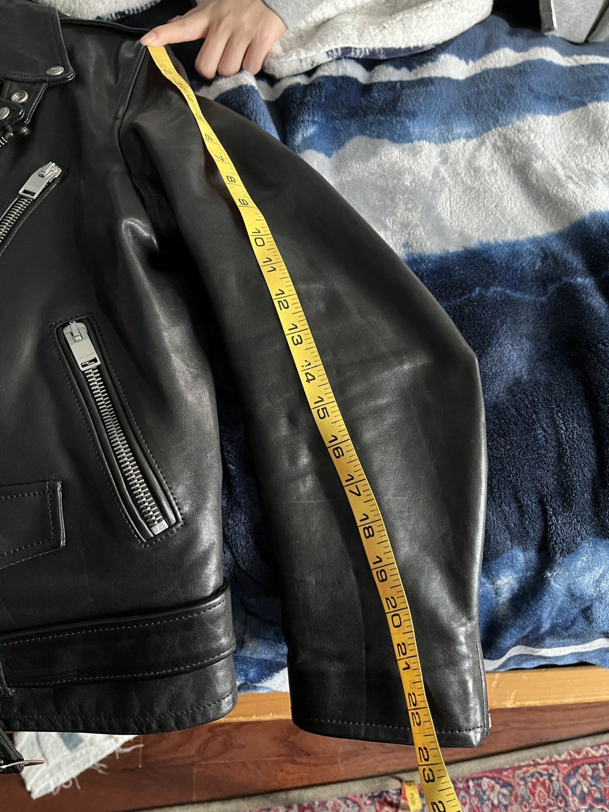 Saint Laurent Paris FW13 Oiled Calf L17 Sz 52 Size US L / EU 52-54 / 3 - 11 Thumbnail