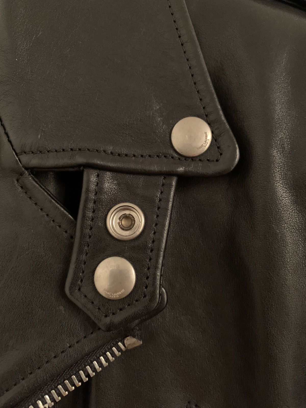 Saint Laurent Paris FW13 Oiled Calf L17 Sz 52 Size US L / EU 52-54 / 3 - 6 Thumbnail