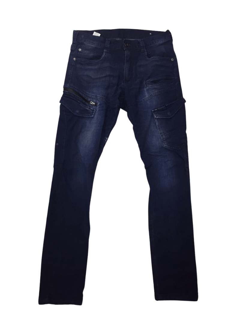 image of Z Dragon Indigo Biker Jeans Cordura Fabric, Men's (Size 29)