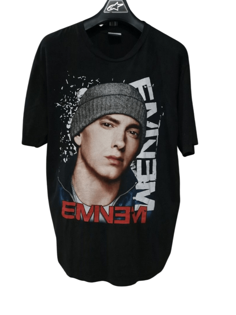 image of Vintage Eminem Bootleg Rap Tee in Black, Men's (Size XL)