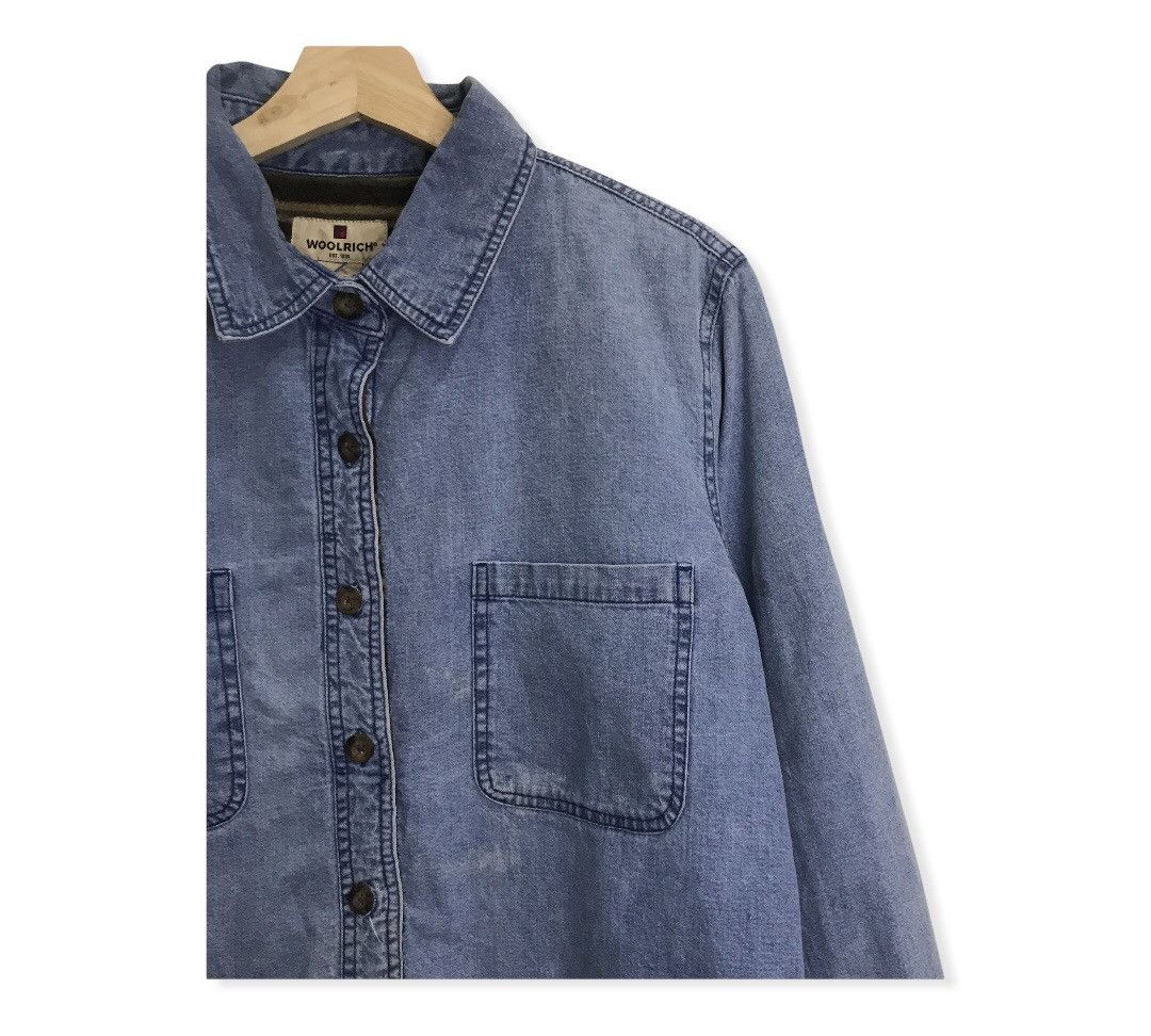 Woolrich Woolen Mills Vintage Woolrich Reversible Autumn Denim Jacket Size US M / EU 48-50 / 2 - 2 Thumbnail