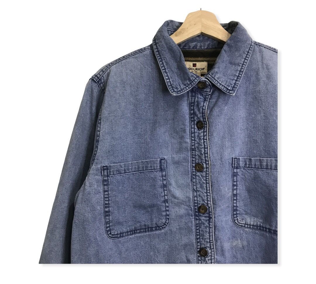 Woolrich Woolen Mills Vintage Woolrich Reversible Autumn Denim Jacket Size US M / EU 48-50 / 2 - 3 Thumbnail
