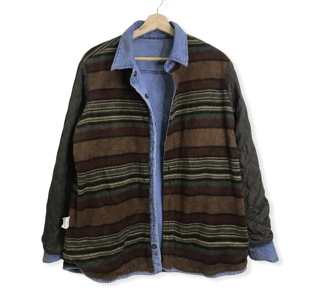 Woolrich Woolen Mills Vintage Woolrich Reversible Autumn Denim Jacket Size US M / EU 48-50 / 2 - 10 Thumbnail