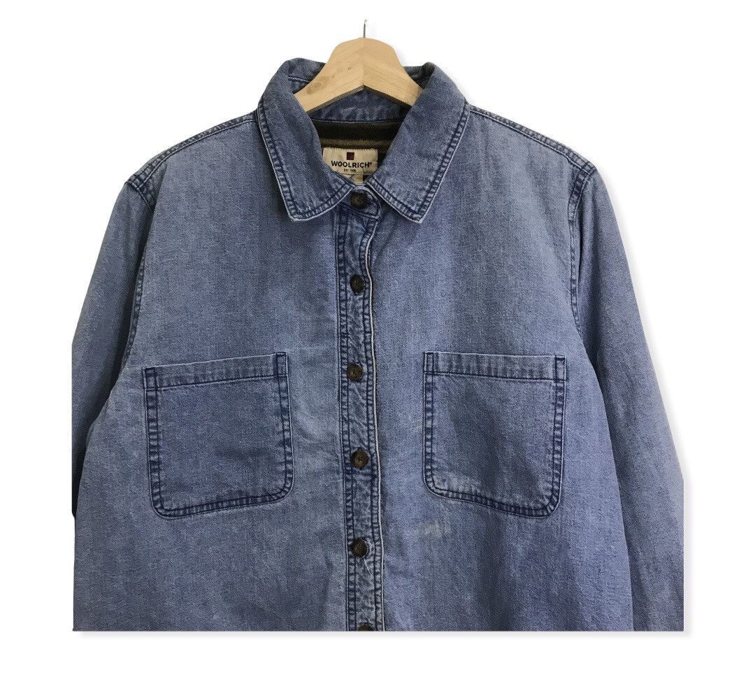 Woolrich Woolen Mills Vintage Woolrich Reversible Autumn Denim Jacket Size US M / EU 48-50 / 2 - 1 Thumbnail