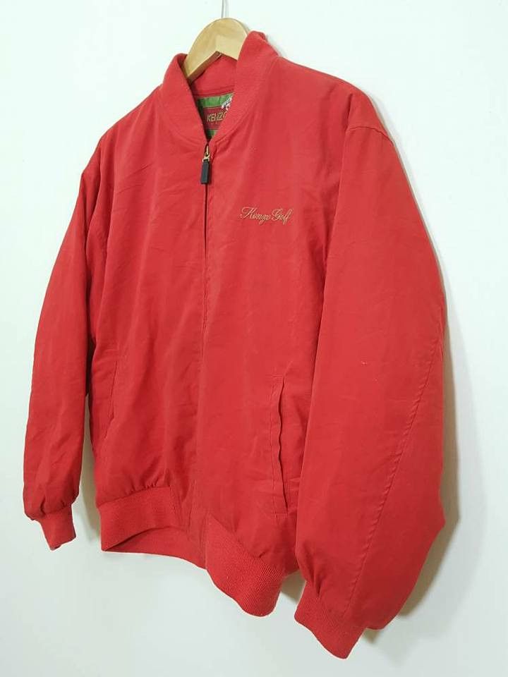 image of Kenzo Paris Zipper Jacket in Red, Men's (Size Small)