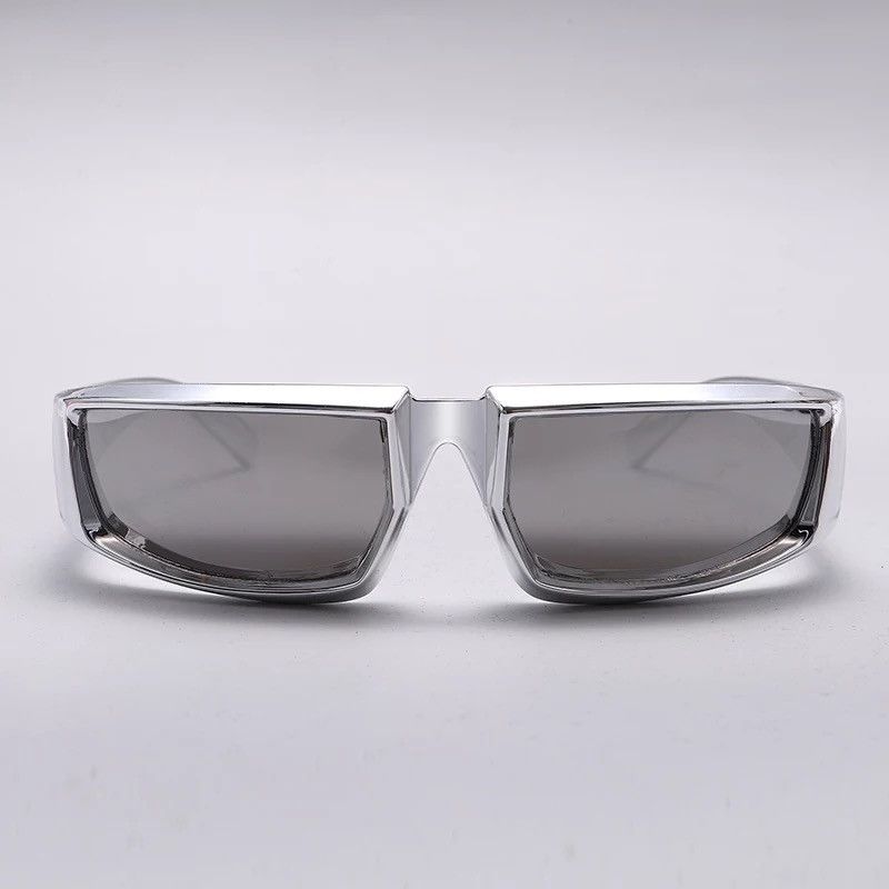 Other Chrome Sunglasses Silver Punk Tech Cyber Dystopian Viper Size ONE SIZE - 3 Thumbnail