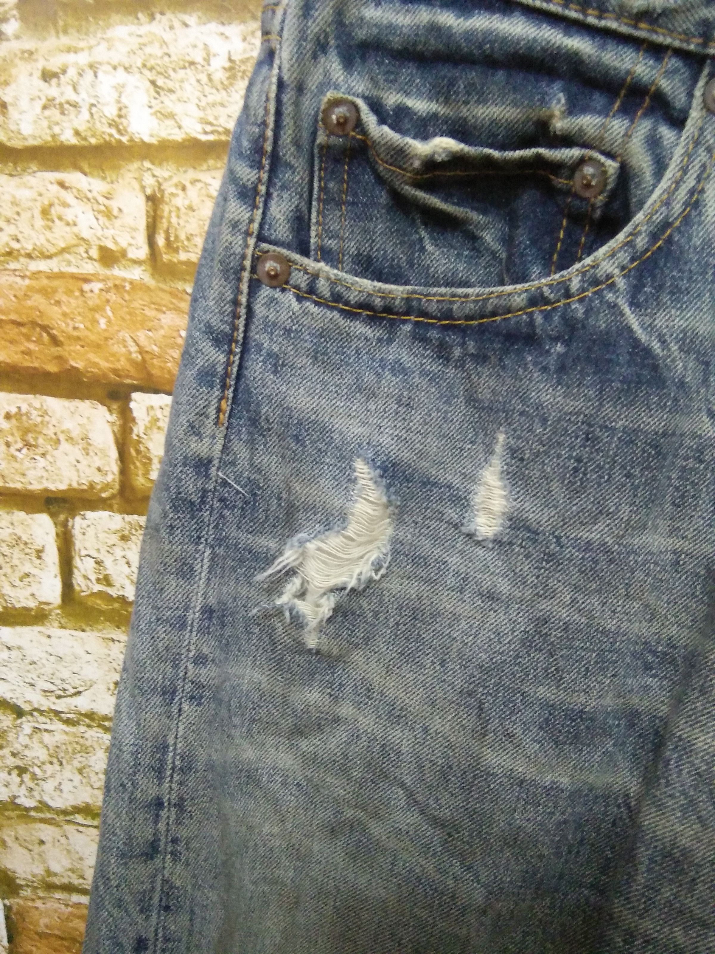 C.P. Company C.P. COMPANY WORKS DENIM DISTRESSED UNIONMADE (A667) Size US 30 / EU 46 - 2 Thumbnail
