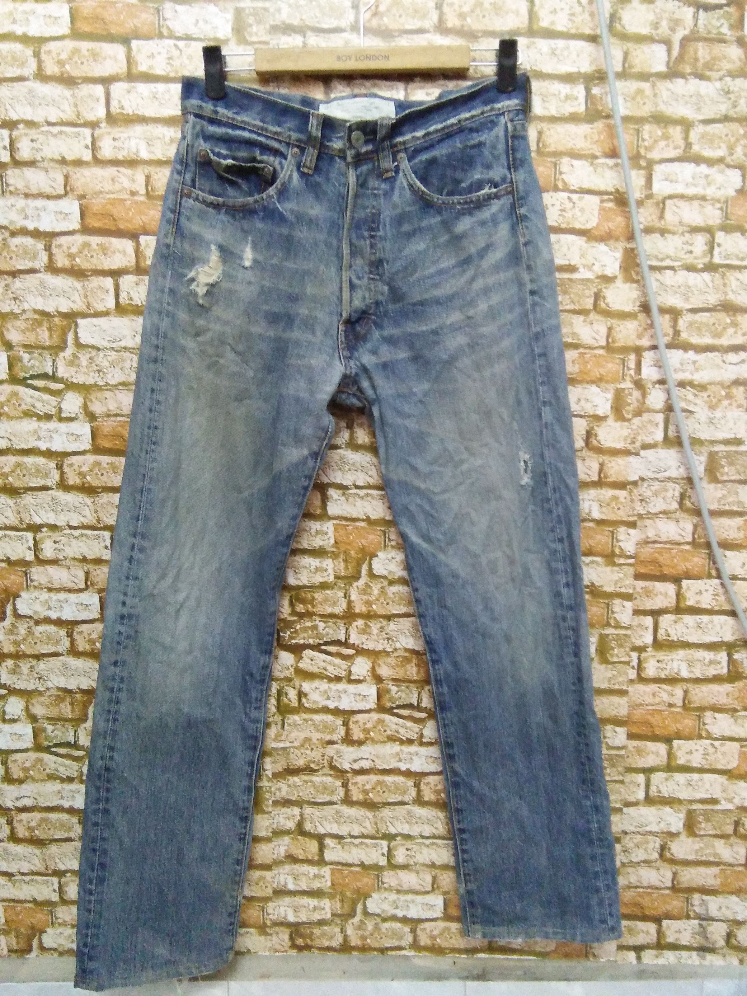 C.P. Company C.P. COMPANY WORKS DENIM DISTRESSED UNIONMADE (A667) Size US 30 / EU 46 - 1 Thumbnail