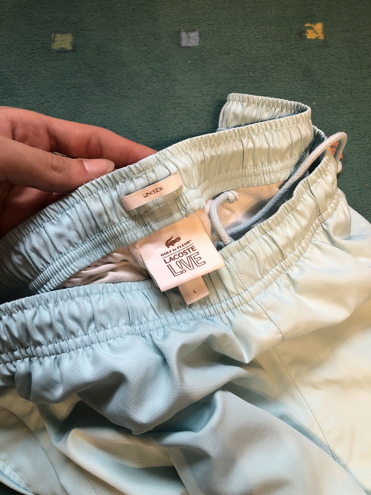 パンツ LE FLEUR x LACOSTE BEIGE PLEATED TROUSER Lacoste X Le Fleur Chino Beige  Casual Pants Lacoste Golf le Fleur × Lacoste pants